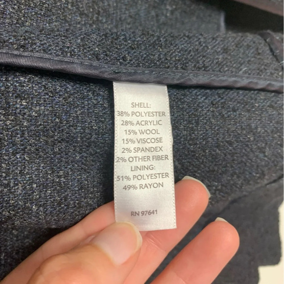 J  Jill Blazer 704985 Womens Size XL Stretch Long Sleeves Button Front Lined - Picture 4 of 14